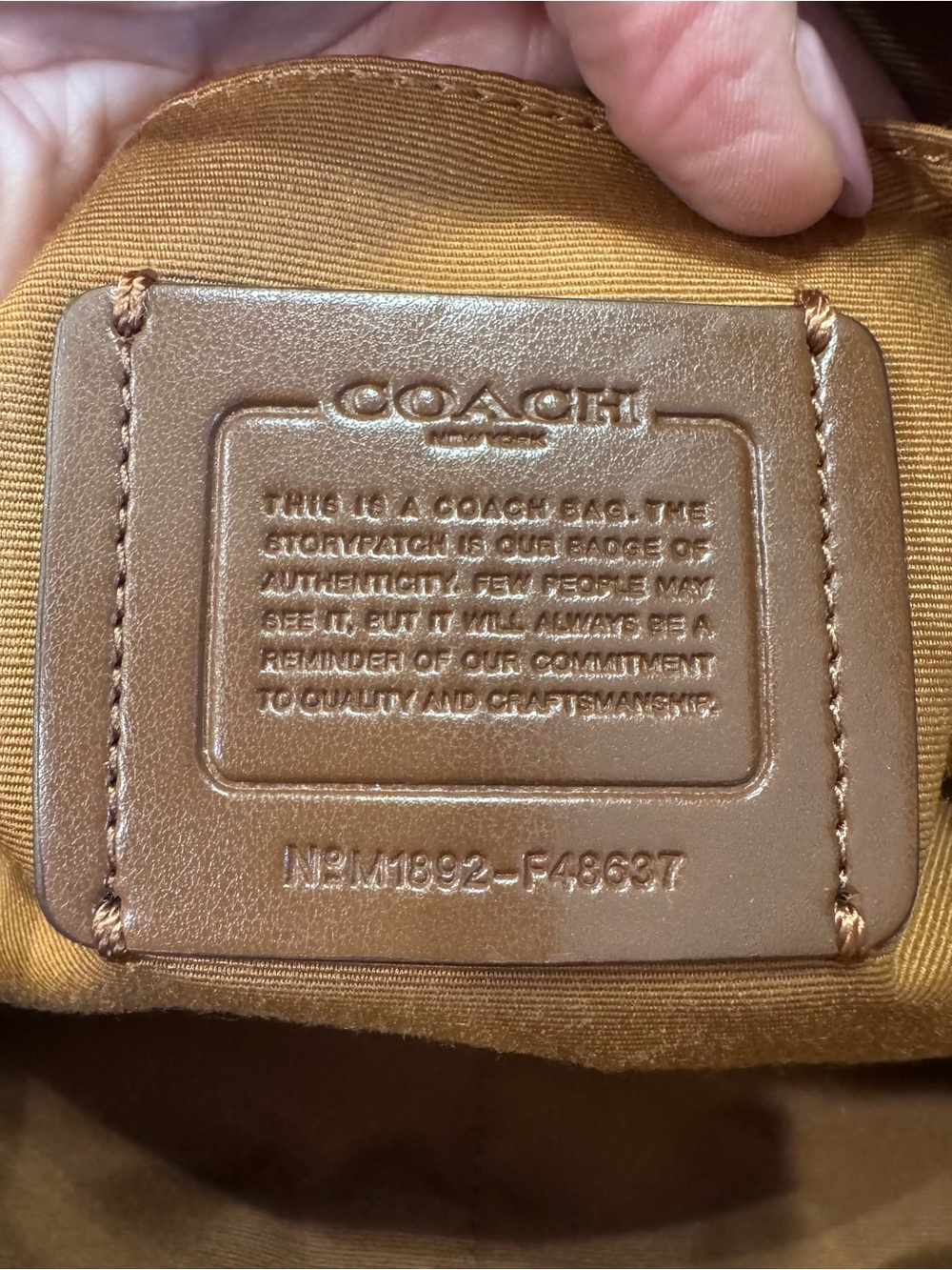 🤎Coach Pebbled Leather Zip Top Tote (Style F48637) in Saddle/Cognac. - Picture 5 of 16